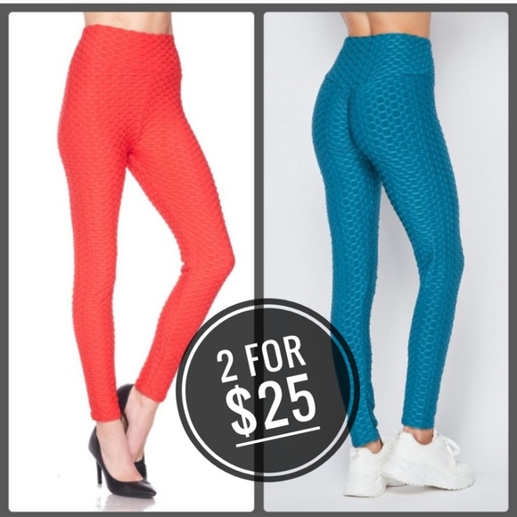 XJBOOST Pants & Jumpsuits New Red Brazilian Butt Lift Scrunch